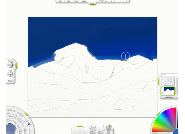 ����� ��������� �� ����������� �������� Wacom Intuos3 A5 Wide � ��������� ArtRage