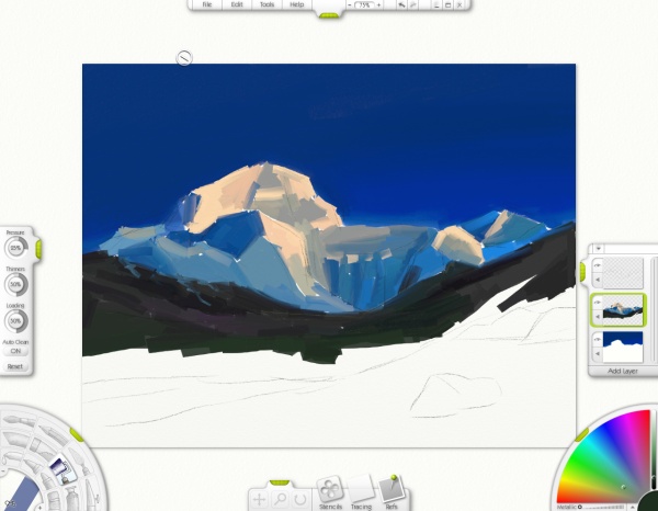 ����� ��������� �� ����������� �������� Wacom Intuos3 A5 Wide � ��������� ArtRage