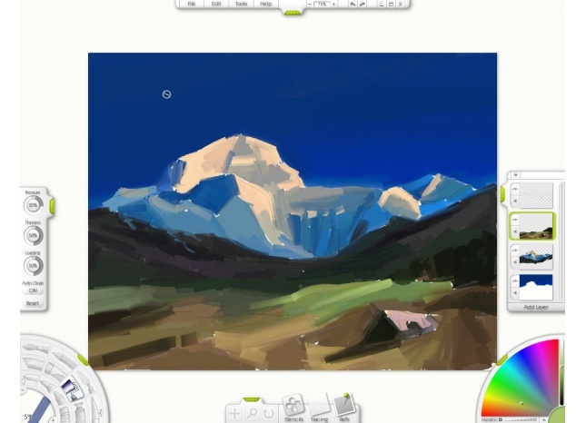 ����� ��������� �� ����������� �������� Wacom Intuos3 A5 Wide � ��������� ArtRage