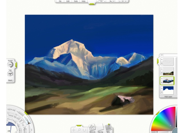 ����� ��������� �� ����������� �������� Wacom Intuos3 A5 Wide � ��������� ArtRage