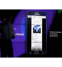 Смартфон Samsung Galaxy Note 5 и часы Samsung Gear S2