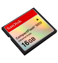Промышленные карты памяти SanDisk CompactFlash 5000 16 Гб